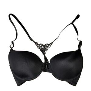 Hers by Herman Black Racerback Bra Sz 34B